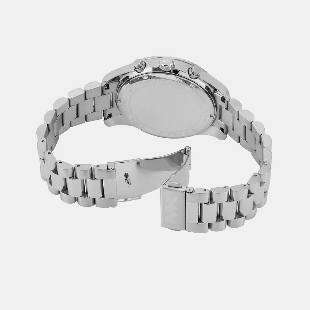 Michael Kors Lexington MK9152 Blue Dial Silver-Tone Men&