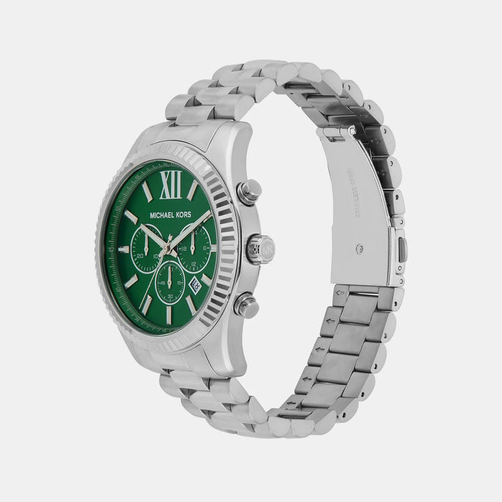 Michael Kors Lexington MK9152 Blue Dial Silver-Tone Men&