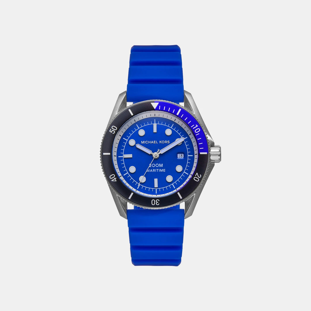 Michael Kors Maritime MK9156 Black Dial Black Leather Men&