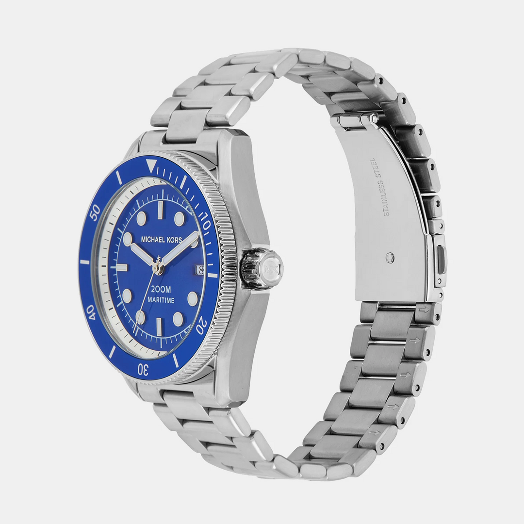 Michael Kors Maritime MK9160 Blue Dial Brown Leather Men&