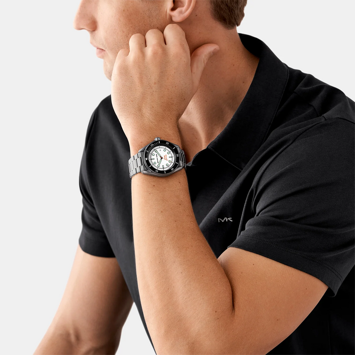 Michael Kors Lexington MK9163 Blue Dial Blue Silicone Men&