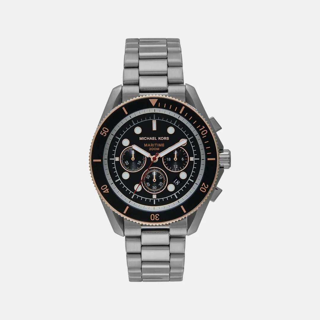 Michael Kors Maritime MK9204 Smoke Stainless Steel Men&