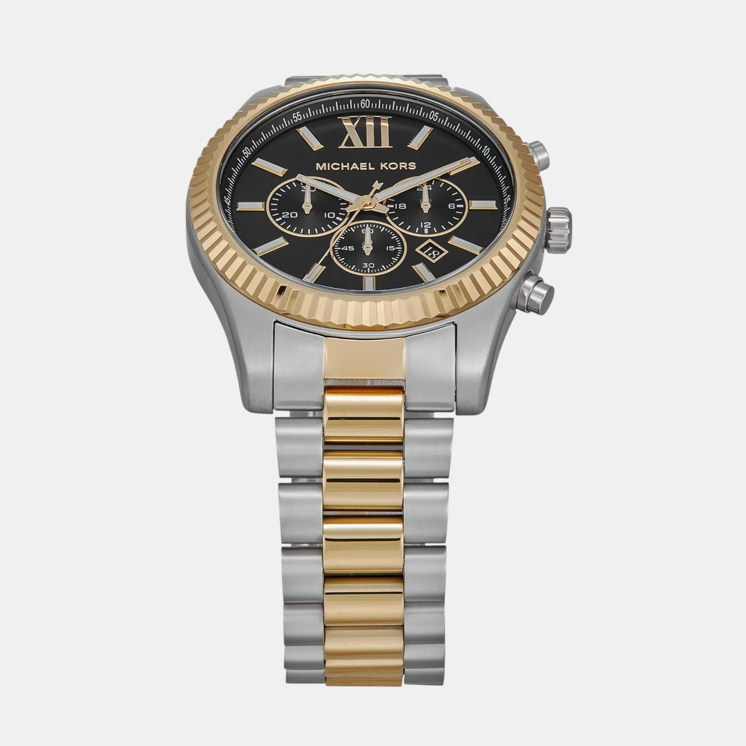 Michael Kors Lexington MK9207 Black Dial Gold-Tone Men&