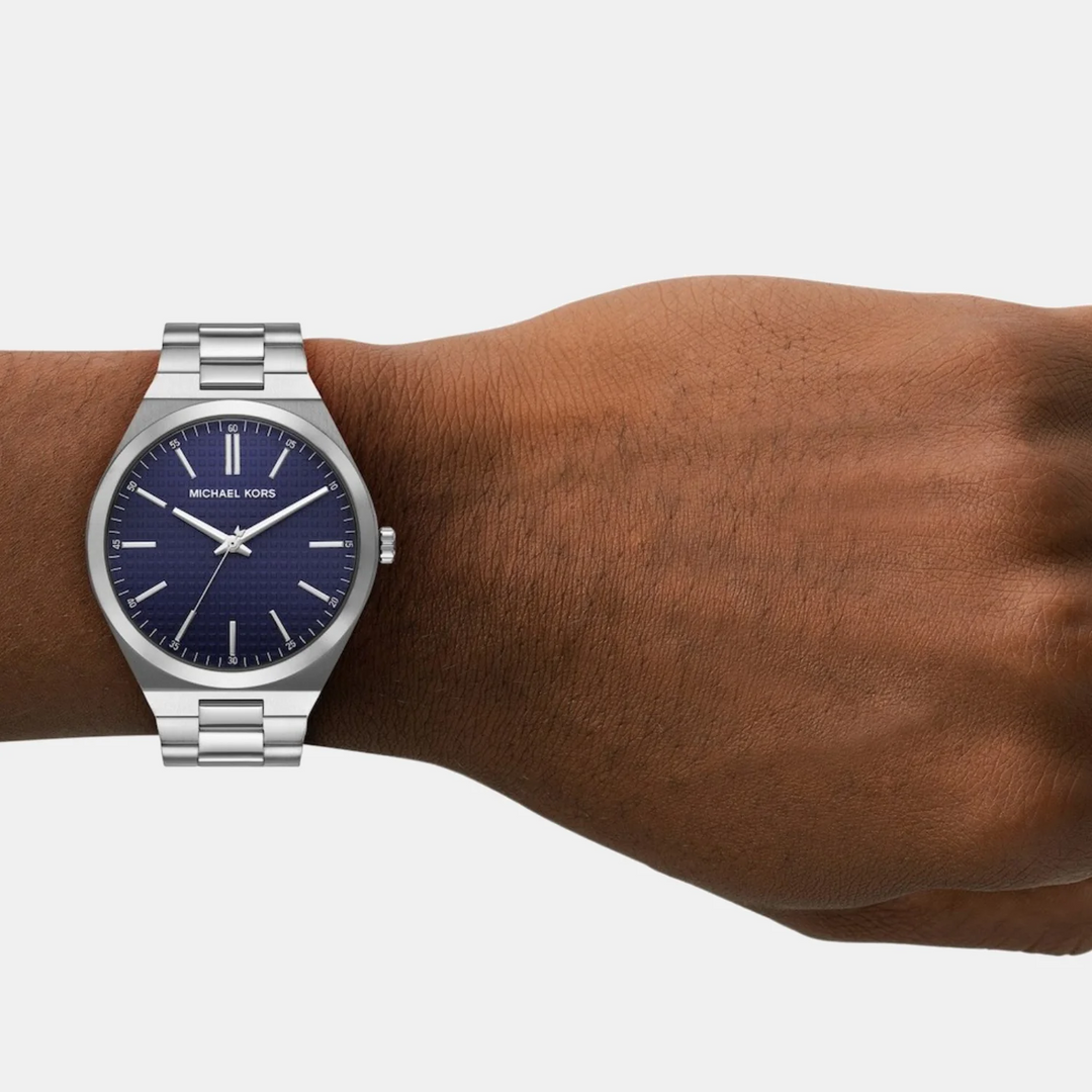 Michael Kors Lennox MK9227 Blue Silicone Strap Men&