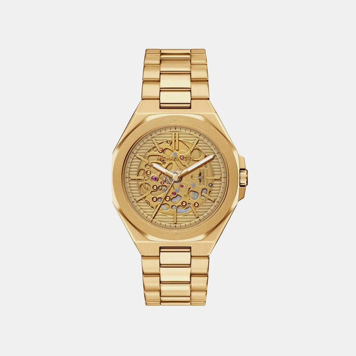 Michael Kors CALLUM MKO1241 Automatic Gold Dial Analog Stainless Steel Watch