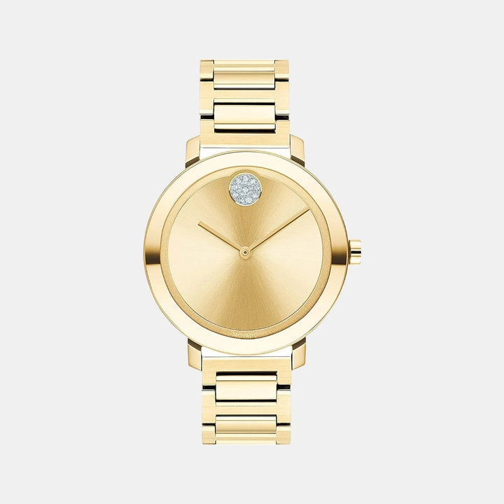 Movado Bold Shimmer 3600649 Women’s Gold Dial Gold Stainless Steel Bracelet Quartz Watch - 3600649