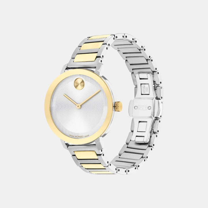 Movado Bold Evolution 2.0 3601105 Women’s Silver Dial Two-Tone Stainless Steel Bracelet Quartz Watch - 3601105