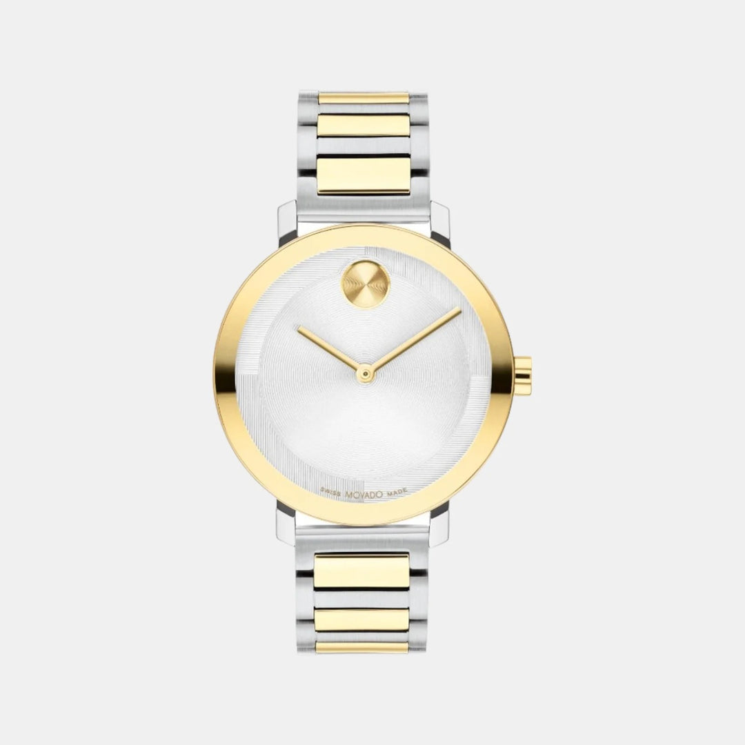 Movado Bold Evolution 2.0 3601105 Women’s Silver Dial Two-Tone Stainless Steel Bracelet Quartz Watch - 3601105