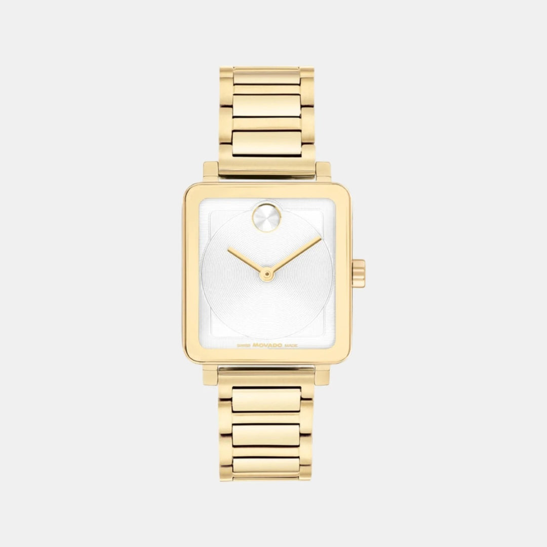 Movado Bold 3601165 Women’s White Dial Rose Gold Stainless Steel Bracelet Quartz Watch - 3601165