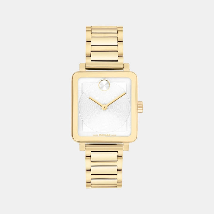 Movado Bold 3601165 Women’s White Dial Rose Gold Stainless Steel Bracelet Quartz Watch - 3601165