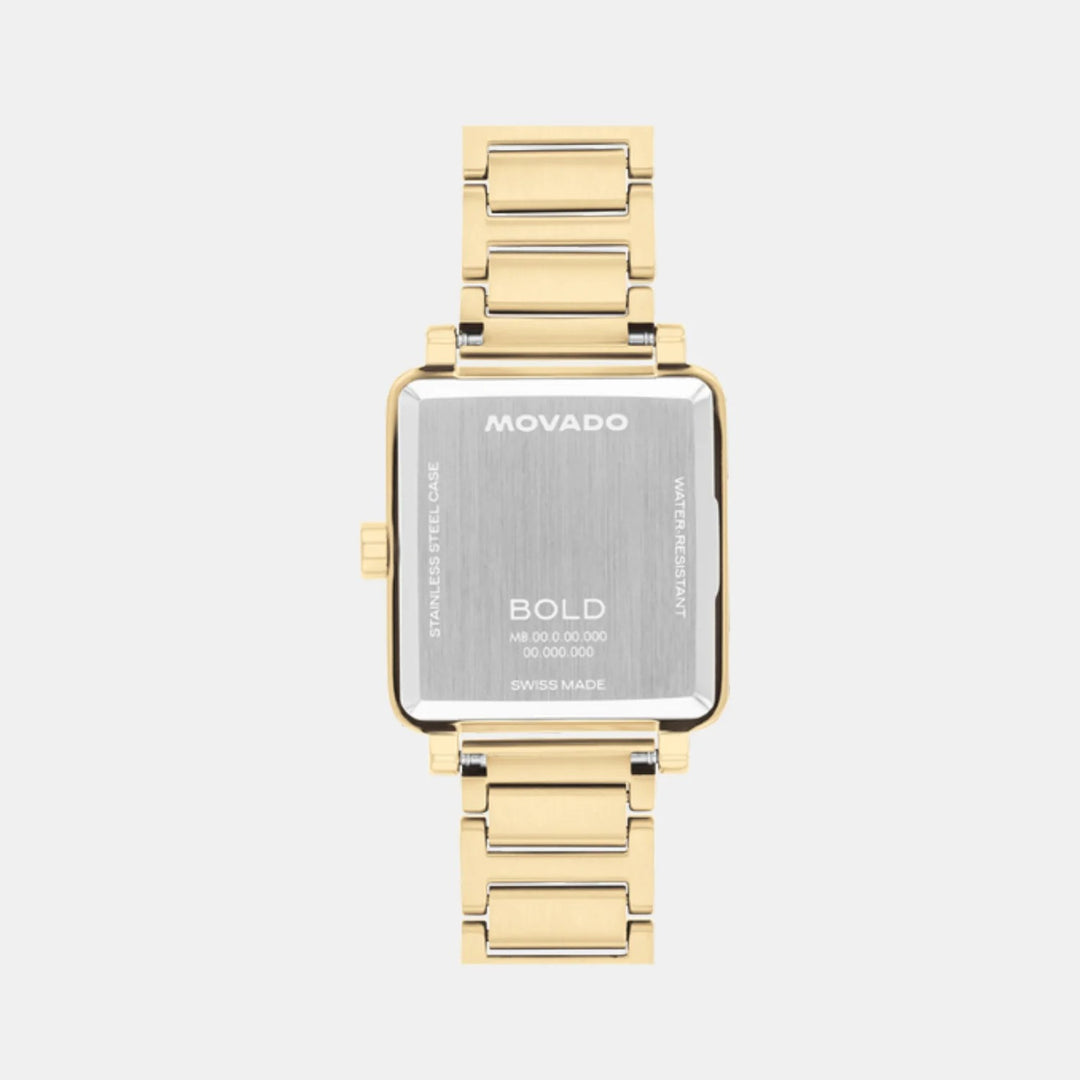 Movado Bold 3601165 Women’s White Dial Rose Gold Stainless Steel Bracelet Quartz Watch - 3601165