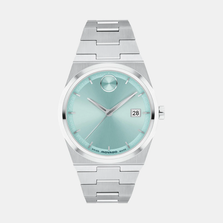 Movado Bold Quest 3601186 Women’s Blue Dial Stainless Steel Bracelet Quartz Date Watch - 3601186