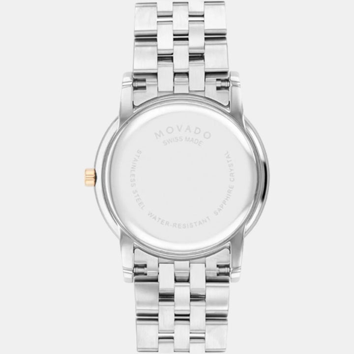 Movado Museum 607629 Classic Women 32 mm White Mother of Pearl Dial Two Tone Stainless Steel Bracelet Swiss Quartz Watch