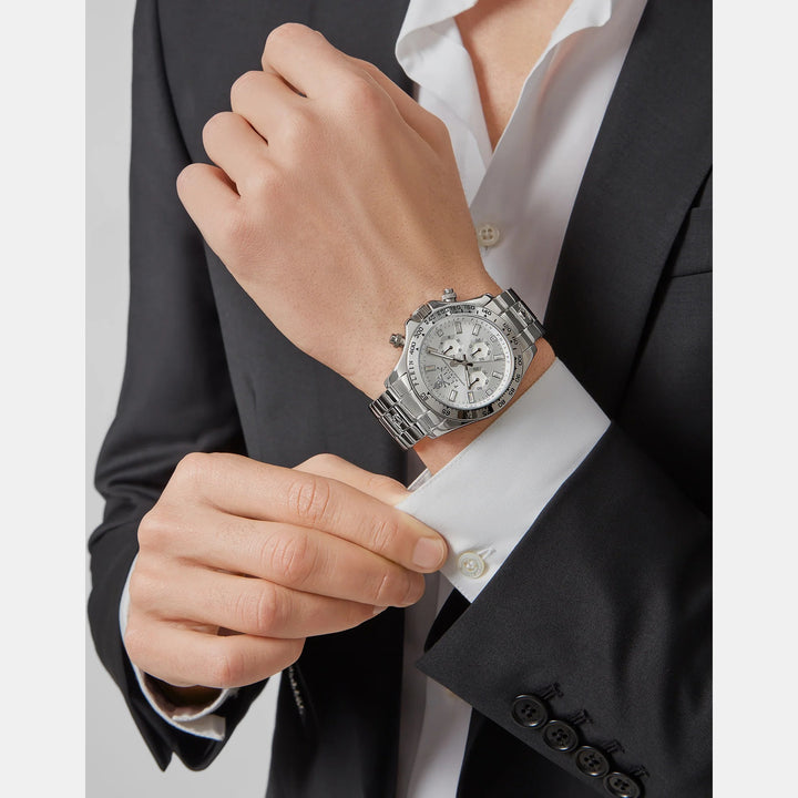 Philipp Plein Nobile Men 43mm Quartz White Dial Silver Stainless Steel Bracelet Watch PWCAA0321