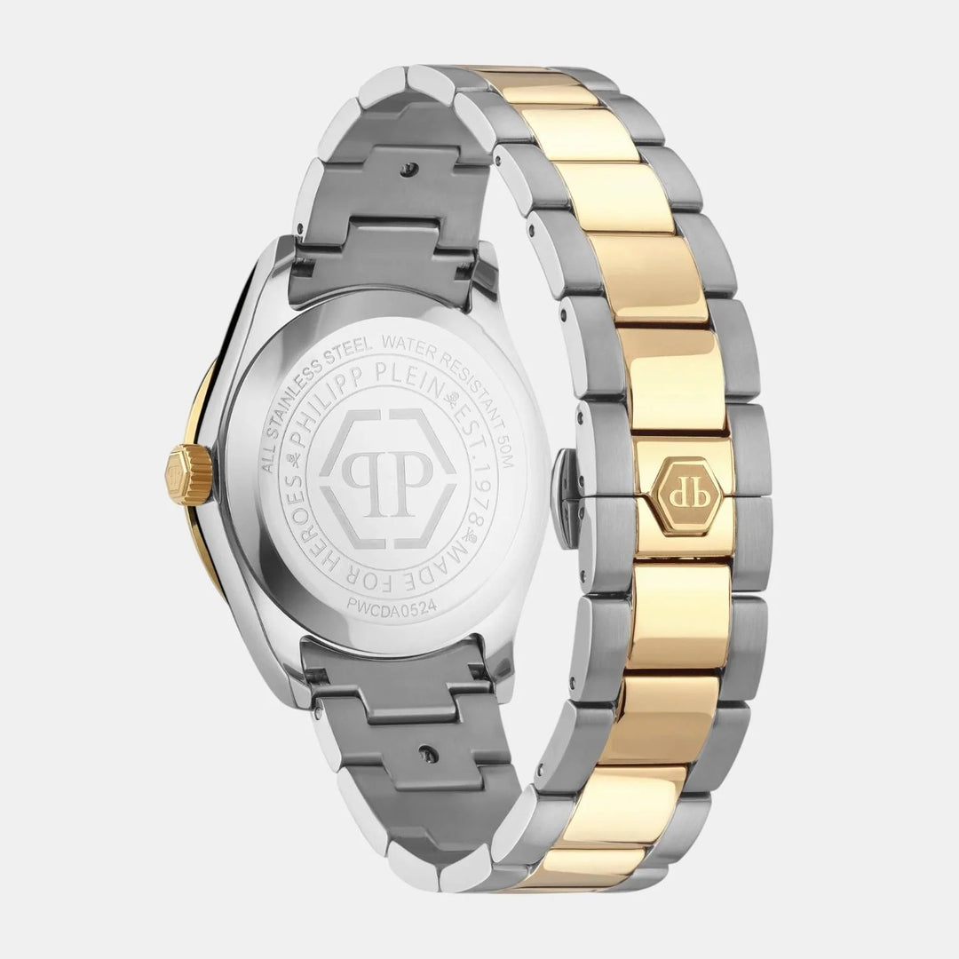 Philipp Plein Queen Women 38mm Automatic Green Dial Multicolour Stainless Steel Bracelet Watch PWCDA0524
