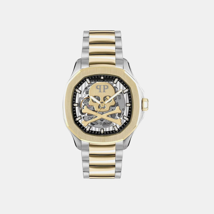 Philipp Plein High-Iconic Men 42mm Automatic Silver Dial Silver Stainless Steel Strap Watch PWRAA0323