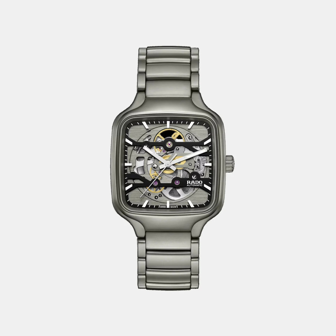Rado True Square 38mm Skeleton Plasma Ceramic Bracelet Women&
