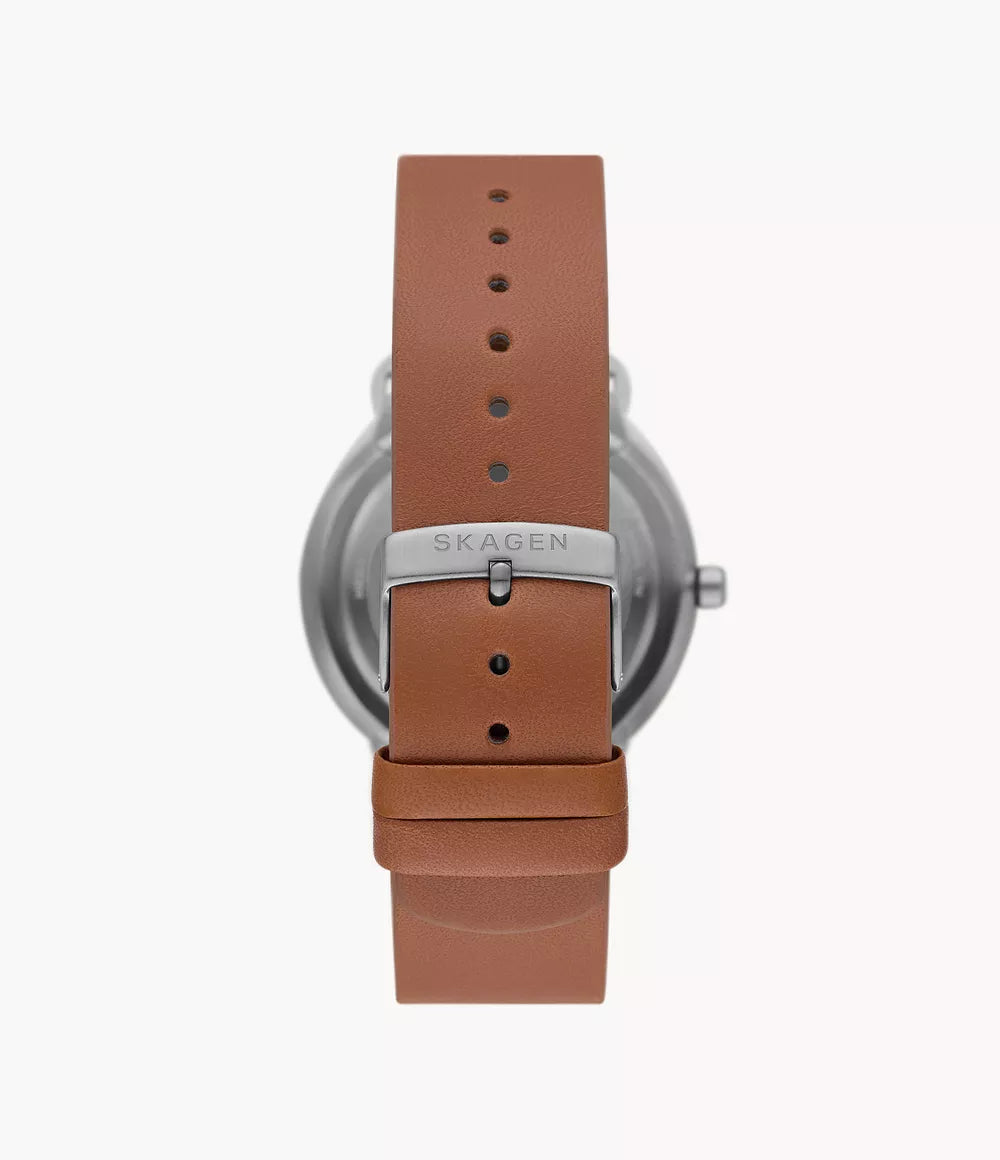 Skagen Grenen SKW6885 Riis Three-Hand Medium Brown Leather Men&