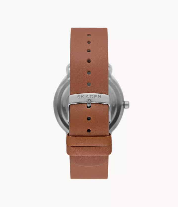Skagen Grenen SKW6885 Riis Three-Hand Medium Brown Leather Men&