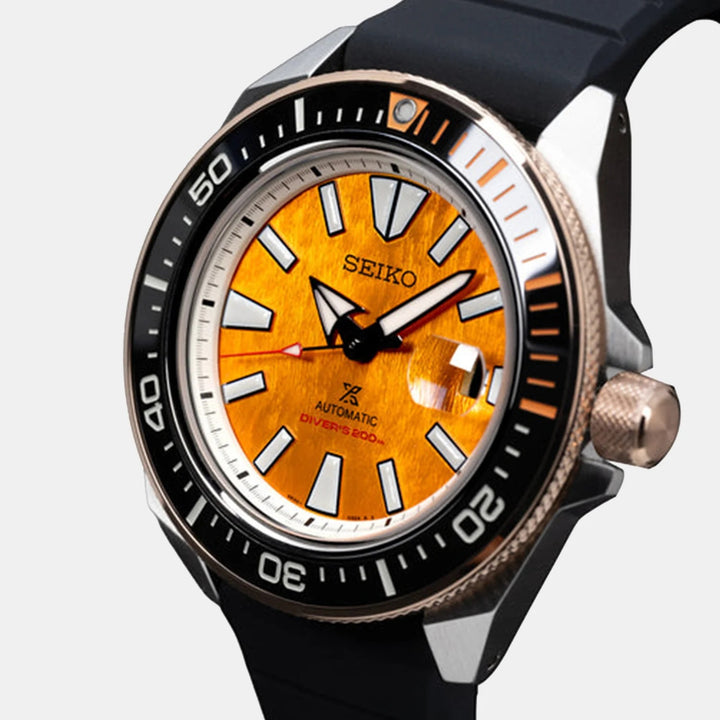 Seiko Prospex India Limited Edition 43.8mm Amber Dial Steel Bracelet Men&