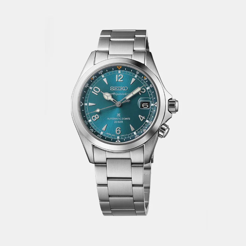SEIKO PROSPEX ALPINIST AUTOMATIC WATCH TEALPINE – 39.5MM TEAL BLUE DIAL STEEL BRACELET