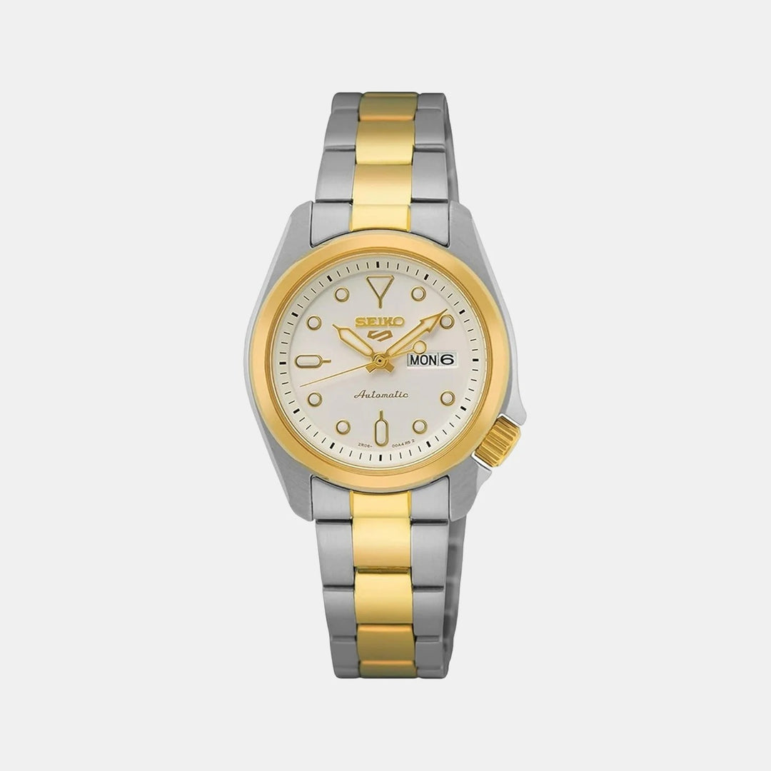 SEIKO 5 SPORTS LADIES AUTOMATIC WATCH – 28MM STEEL BRACELET