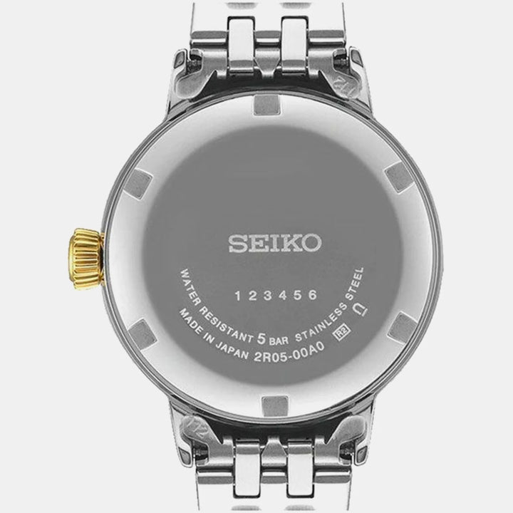 SEIKO PRESAGE COCKTAIL TIME WHITE LADY DIAMOND TWIST AUTOMATIC LADIES WATCH – 30.3MM CHAMPAGNE DIAL GOLD-TONE BRACELET
