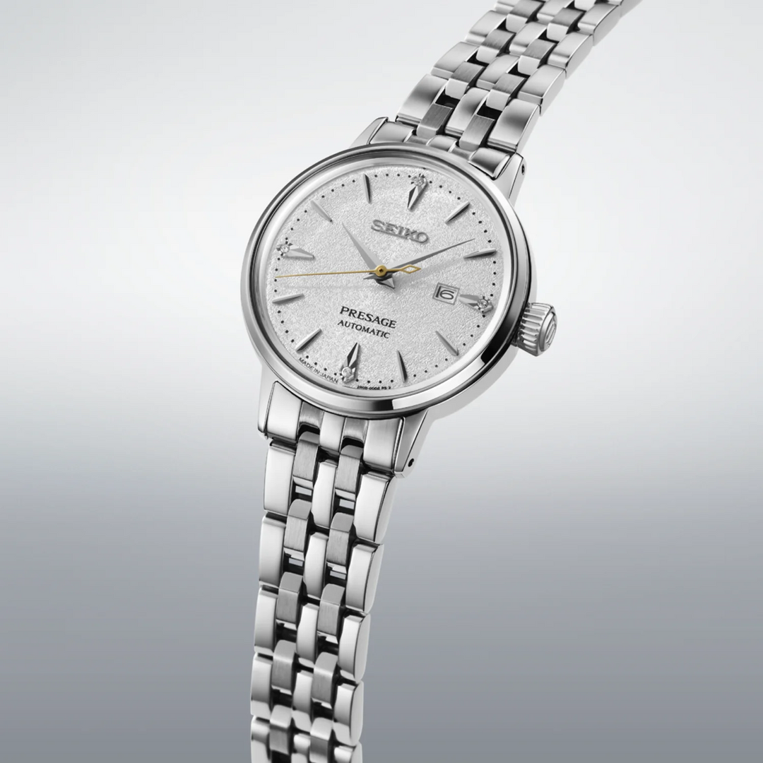 SEIKO PRESAGE COCKTAIL TIME LADIES AUTOMATIC WATCH – 34MM GOLD-TONE BRACELET