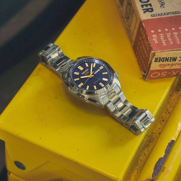 SEIKO 5 SPORTS LADIES AUTOMATIC WATCH – 28MM STEEL BRACELET