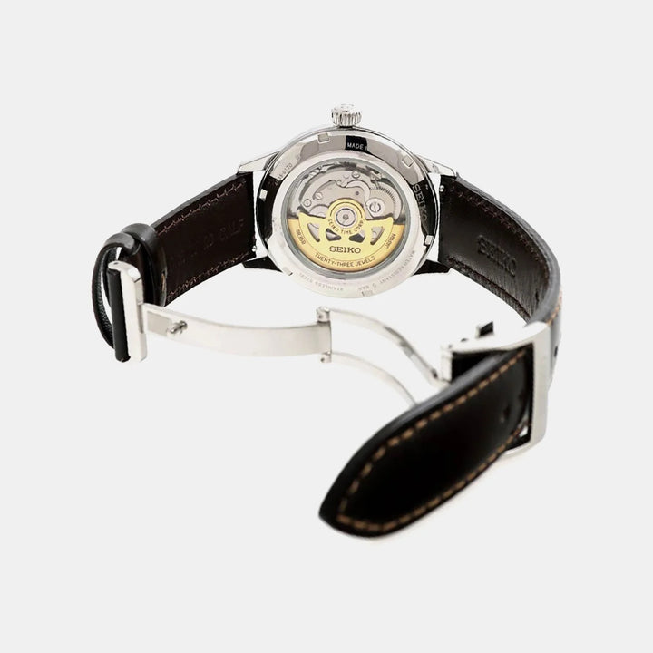 SEIKO PRESAGE AUTOMATIC WATCH – 40MM LEATHER STRAP