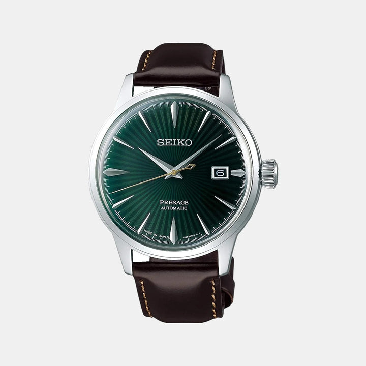 SEIKO PRESAGE AUTOMATIC WATCH – 40MM LEATHER STRAP