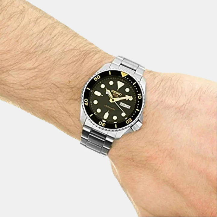 SEIKO 5 SPORTS AUTOMATIC WATCH – 42.5MM BLUE SUNBURST DIAL STEEL BRACELET
