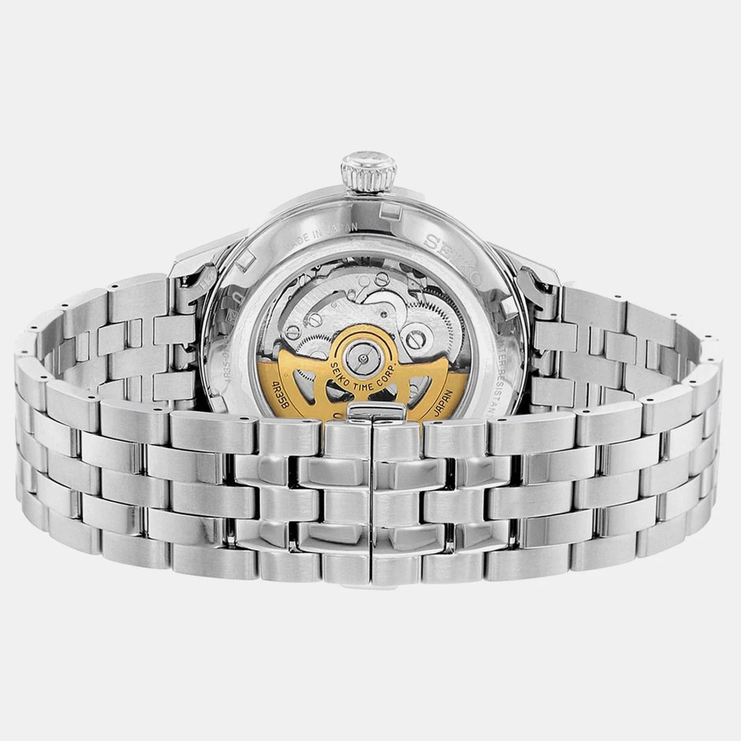 SEIKO PRESAGE AUTOMATIC WATCH LIGHT BLUE – 40.5MM SUNBURST DIAL STEEL BRACELET