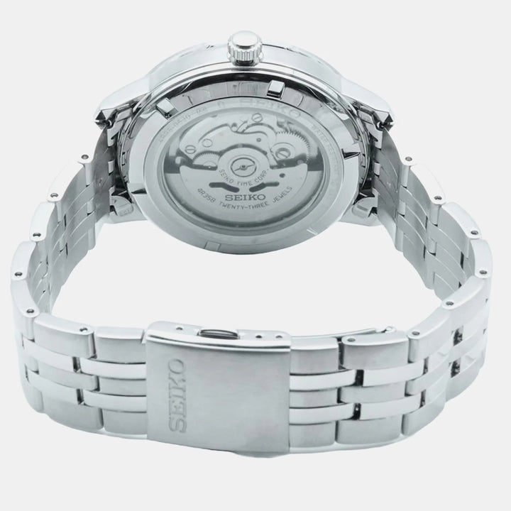 SEIKO AUTOMATIC WATCH – 41.2MM GREEN SUNRAY DIAL STEEL BRACELET