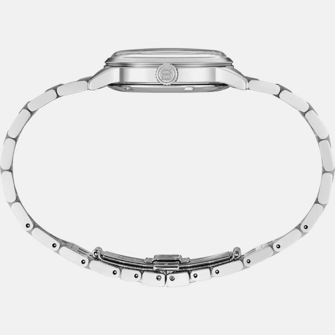 SEIKO PRESAGE COCKTAIL TIME LADIES AUTOMATIC WATCH – 34MM BLUE DIAMOND DIAL SAPPHIRE CRYSTAL STEEL BRACELET