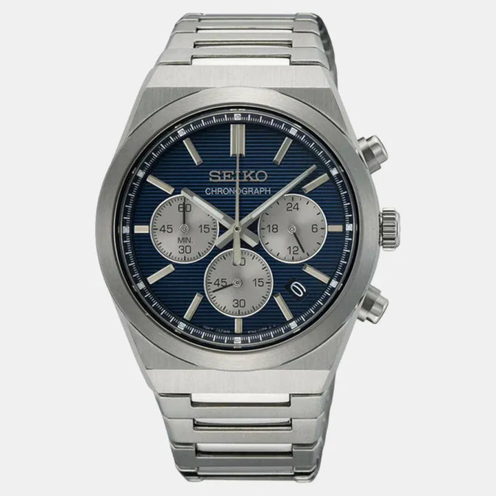 SEIKO CONCEPTUAL CHRONOGRAPH QUARTZ WATCH – 40MM BLUE DIAL SAPPHIRE CRYSTAL STEEL BRACELET