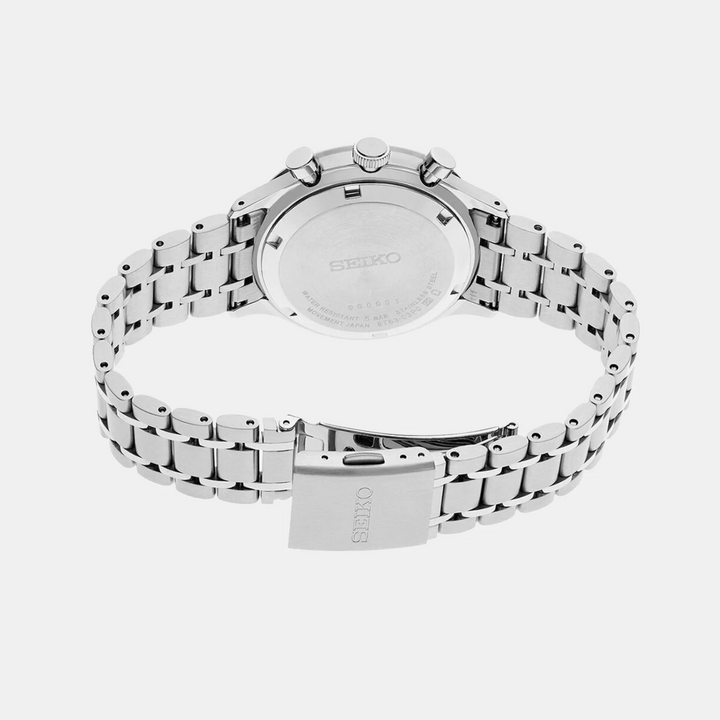 SEIKO CONCEPTUAL CHRONOGRAPH QUARTZ WATCH – 38.7MM GREEN SUNBURST DIAL STEEL BRACELET