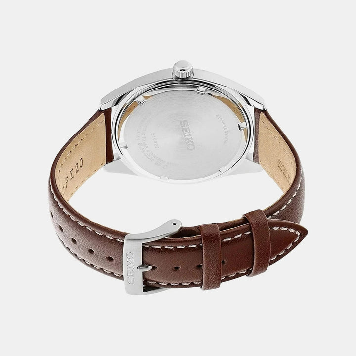 SEIKO DISCOVER MORE DAY-DATE QUARTZ WATCH – 40.2MM GREEN SUNRAY DIAL SAPPHIRE CRYSTAL LEATHER STRAP