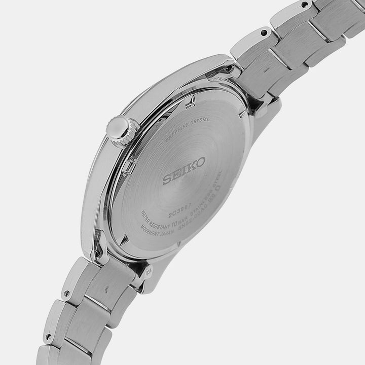SEIKO DISCOVER MORE QUARTZ WATCH – 40.2MM SALMON PINK SUNRAY DIAL SAPPHIRE CRYSTAL STEEL BRACELET