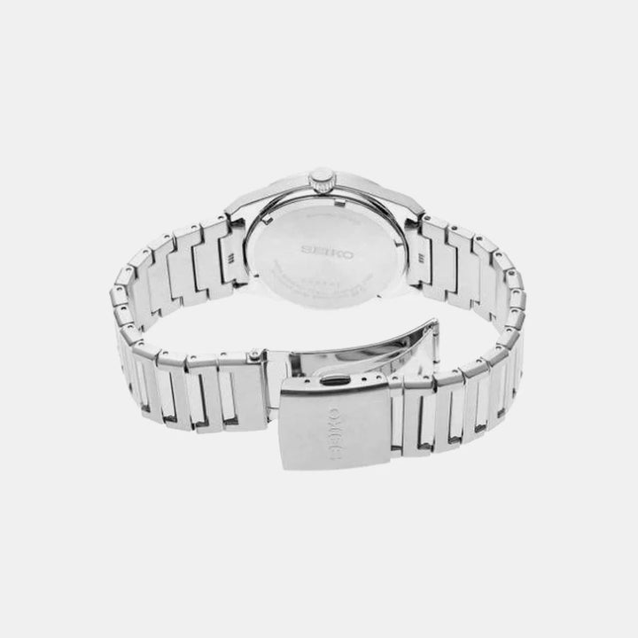 SEIKO DISCOVER MORE QUARTZ WATCH – 38.9MM LIGHT BLUE TEXTURED DIAL SAPPHIRE CRYSTAL STEEL BRACELET