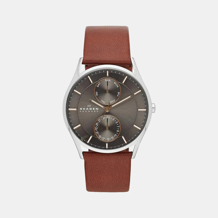 Skagen Holst SKW6086 Brown Leather Strap Men&