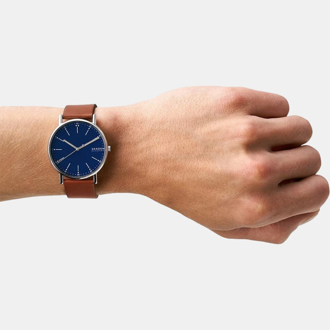 Skagen SKW6355 Signatur Medium Brown Leather Men&
