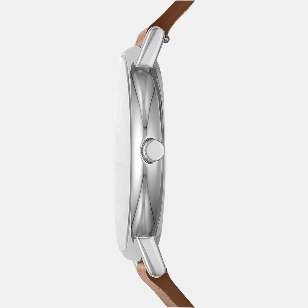 Skagen SKW6578 Signatur Three-Hand Medium Brown Leather Men&