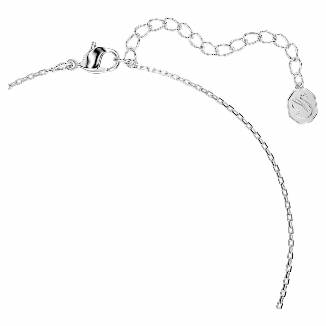 Swarovski Bella V pendant Round cut Pink Rhodium plated