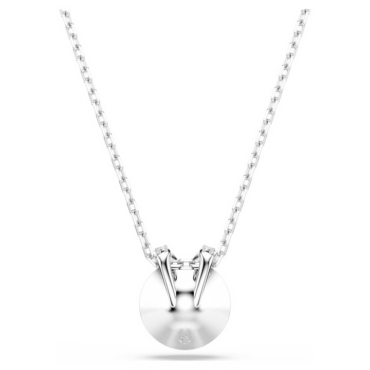 Swarovski Bella V pendant Round cut Blue Rhodium plated