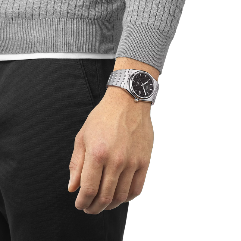 Tissot PRX Powermatic 80 40mm Automatic Watch – Black Dial