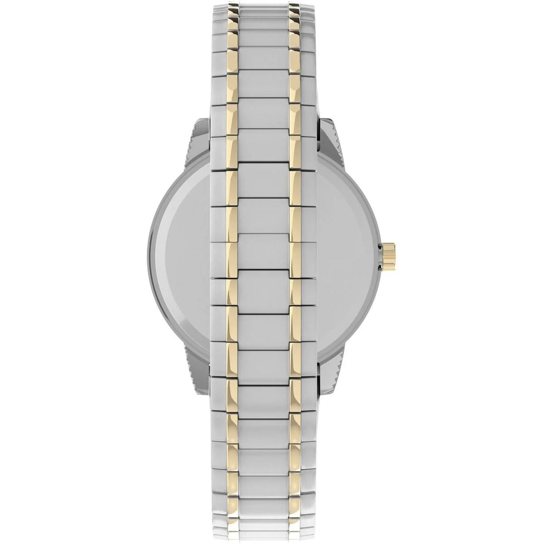 Timex Easy Reader 30mm White Dial Two-Tone Expansion Bracelet Women&