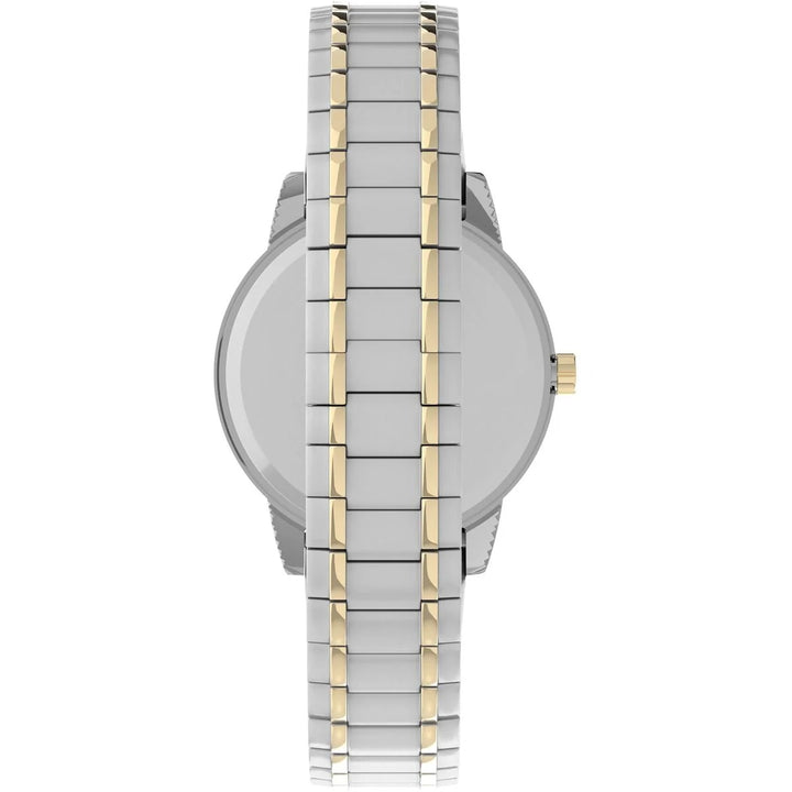 Timex Easy Reader 30mm White Dial Two-Tone Expansion Bracelet Women&