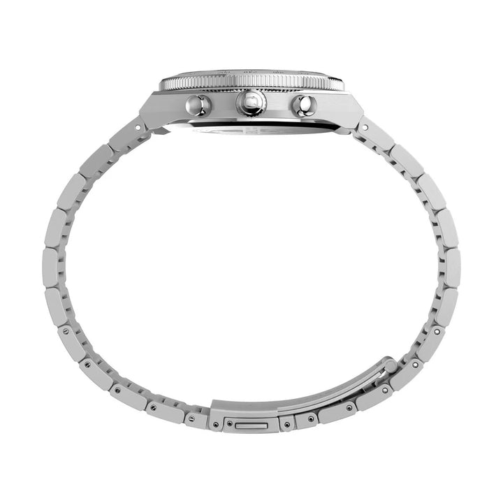 Timex Q Timex Continental Chronograph 36mm Ice Blue Dial Steel Bracelet Watch TW2Y92400UJ