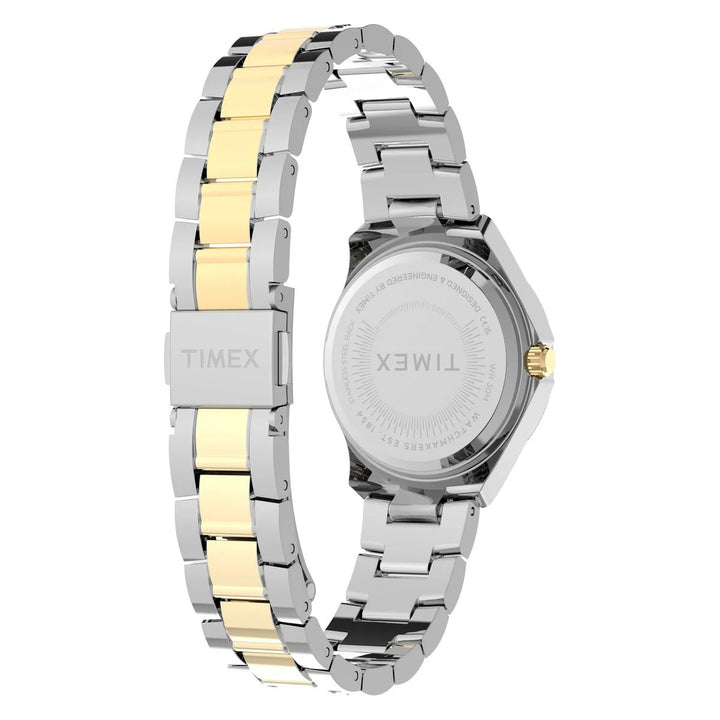 Timex 30mm Silver Crystal Bezel Two-Tone Bracelet Women&